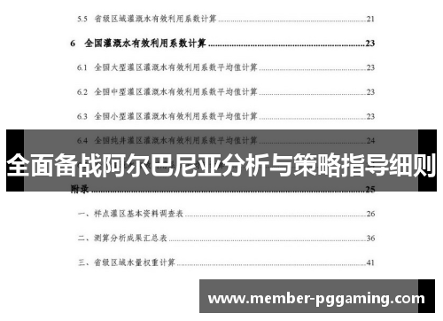 全面备战阿尔巴尼亚分析与策略指导细则