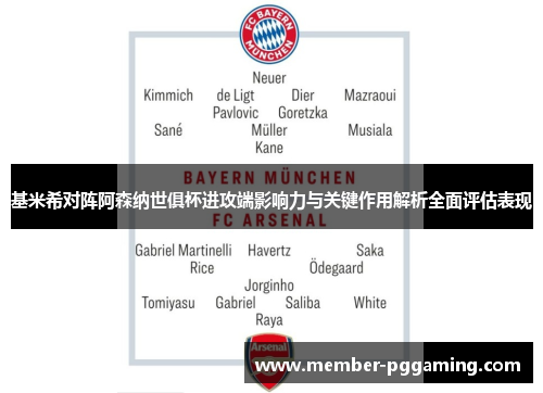 基米希对阵阿森纳世俱杯进攻端影响力与关键作用解析全面评估表现